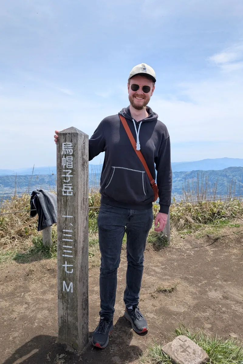 Auf dem Gipfel von Eboshidake